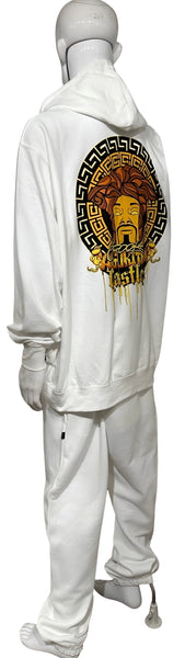 ^CROOKS & CASTLES^ (WHITE) ~SNOOP DOGG~ JOGGER SWEATSUITS FOR MEN