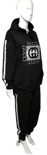 ^GVCC!^ (BLACK) LUXURY EMBROIDERED SWEATSUITS