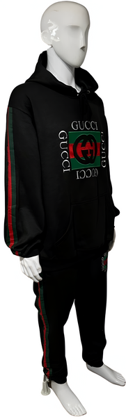 ^GVCC!^ (BLACK-MULTI) LUXURY EMBROIDERED SWEATSUITS