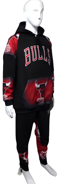 ^BULLS^ (WINDY CITY) *CUT & SEW* LUXURY JOGGER SWEATSUITS