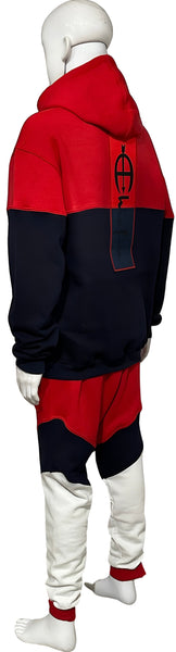 ^CHAMPION CHIEFIN’^ (RED-NAVY-WHITE) FULL HOODED SWEATSUITS FOR MEN
