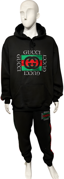 ^GVCC!^ (BLACK-MULTI) LUXURY EMBROIDERED SWEATSUITS