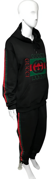 ^GVCC!^ (BLACK-MULTI) LUXURY EMBROIDERED SWEATSUITS