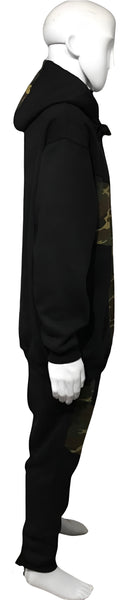 ^23 GOAT^ CAMOUFLAGE LUXURY ZIP UP SWEATSUITS (CUT & SEW) (EMBROIDERED LOGOS)