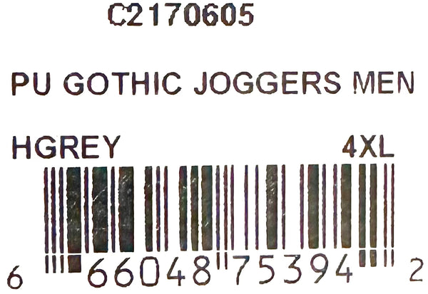 ^CROOKS & CASTLES^ (GREY) ~PU GOTHIC~ LUXURY JOGGER SWEATPANTS