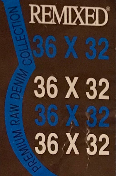 ^REMIXED^ DENIM JEANS (BLUE) FOR MEN (36" X 32")