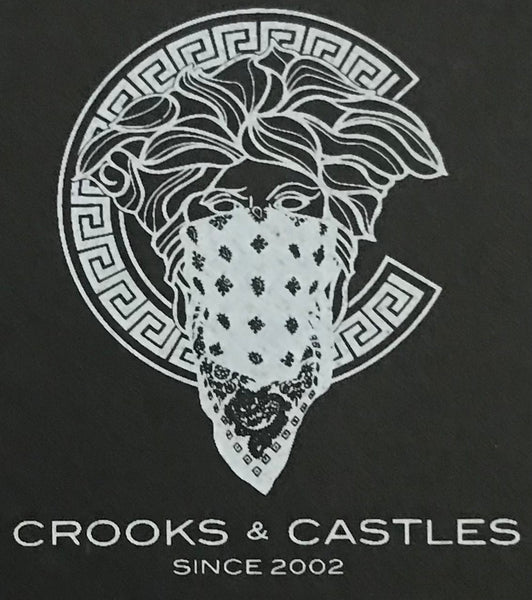 *CROOKS & CASTLES* (WHITE) ~NO 38~ SHORT SLEEVE TEES FOR MEN
