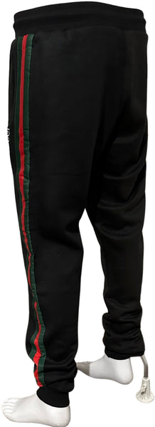 ^GVCC!^ (BLACK-MULTI) LUXURY EMBROIDERED JOGGER SWEATPANTS