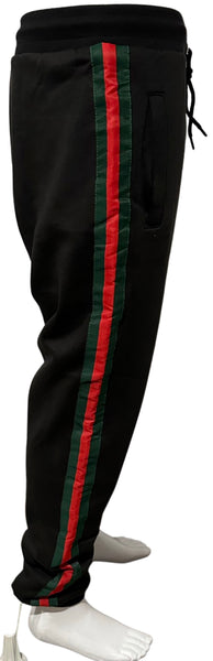 ^GVCC!^ (BLACK-MULTI) LUXURY EMBROIDERED JOGGER SWEATPANTS