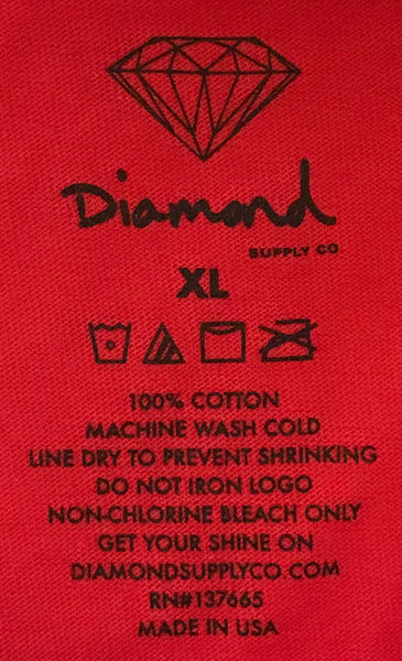^DIAMOND SUPPLY CO.^ (RED) GRAPHIC PRINT TANK TOP