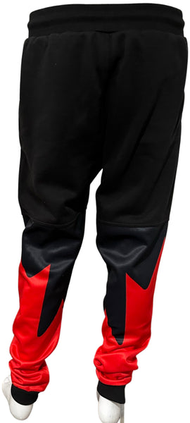 ^ALL HEART^ CANADIAN WORLD JUNIOR HOCKEY (BLACK-RED) JOGGER SWEATPANTS