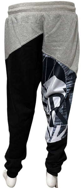 ^BKLYN^ (BLACK-GREY) LUX JOGGER SWEATPANTS