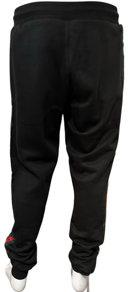 ^GVCC!^ (BLACK-MULTI) LUXURY EMBROIDERED JOGGER SWEATPANTS