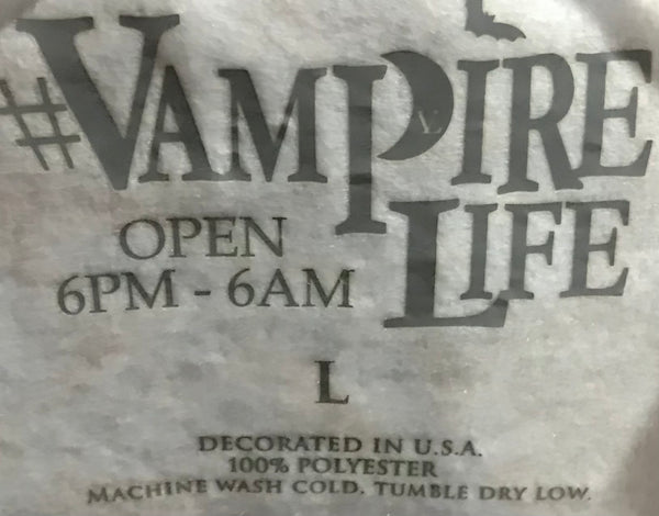 ^VAMPIRE LIFE^ CREWNECK ZIP UPS